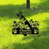 DINOZOZO Personalized Dog Memorial Stake German Shepherd Dog Grave Marker Dog Memorial Gifts Custom Metal Signs 2