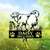 DINOZOZO Personalized Dog Memorial Stake Great Pyrenees Dog Grave Marker Dog Memorial Gifts Custom Metal Signs2
