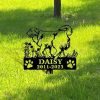 DINOZOZO Personalized Dog Memorial Stake Great Pyrenees Dog Grave Marker Dog Memorial Gifts Custom Metal Signs4