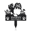 DINOZOZO Personalized Dog Memorial Stake Havanese Dog Grave Marker Dog Memorial Gifts Custom Metal Signs 1