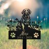DINOZOZO Personalized Dog Memorial Stake Labrador Retriever Dog Grave Marker Dog Memorial Gifts Custom Metal Signs 1 1