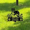 DINOZOZO Personalized Dog Memorial Stake Miniature American Shepherd Dog Grave Marker Dog Memorial Gifts Custom Metal Signs 3