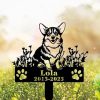 DINOZOZO Personalized Dog Memorial Stake Pembroke Welsh Corgi Dog Grave Marker Dog Memorial Gifts Custom Metal Signs 1
