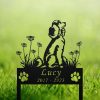 DINOZOZO Personalized Dog Memorial Stake Poodle Dog Grave Marker V2 Dog Memorial Gifts Custom Metal Signs2 1