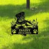 DINOZOZO Personalized Dog Memorial Stake Rottweiler Dog Grave Marker Dog Memorial Gifts Custom Metal Signs 3