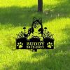 DINOZOZO Personalized Dog Memorial Stake Siberian Husky Dog Grave Marker Dog Memorial Gifts Custom Metal Signs 1