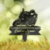 DINOZOZO Personalized Memorial Stake Biker Motocycle Rider Grave Marker Rider Sympathy Gifts Custom Metal Signs1