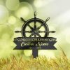 DINOZOZO Personalized Memorial Stake Captain Sailor Grave Marker Captain Sailor Sympathy Gifts Custom Metal Signs1