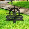DINOZOZO Personalized Memorial Stake Captain Sailor Grave Marker Captain Sailor Sympathy Gifts Custom Metal Signs4