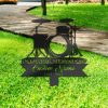 DINOZOZO Personalized Memorial Stake Drum Set Drummer Grave Marker DrummerSympathy Gifts Custom Metal Signs4
