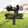 DINOZOZO Personalized Memorial Stake Fitness Trainer Bodybuilder Grave Marker Fitness Trainer Sympathy Gifts Custom Metal Signs2