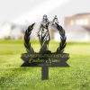DINOZOZO Personalized Memorial Stake Lawyer Grave Marker Lawyer Sympathy Gifts Custom Metal Signs2