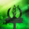 DINOZOZO Personalized Memorial Stake Lawyer Grave Marker Lawyer Sympathy Gifts Custom Metal Signs3