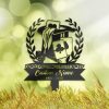 DINOZOZO Personalized Memorial Stake Magician Grave Marker Magician Sympathy Gifts Custom Metal Signs1