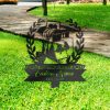 DINOZOZO Personalized Memorial Stake Magician Grave Marker Magician Sympathy Gifts Custom Metal Signs4