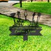 DINOZOZO Personalized Memorial Stake Painting Tools Painter Artist Grave Marker Painter Artist Sympathy Gifts Custom Metal Signs4