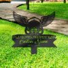 DINOZOZO Personalized Memorial Stake Pilot Aviator Grave Marker Pilot Aviator Sympathy Gifts Custom Metal Signs4