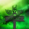 DINOZOZO Personalized Memorial Stake Rock N Roll Lover Musician Grave Marker Musician Sympathy Gifts Custom Metal Signs3