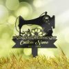 DINOZOZO Personalized Memorial Stake Tailor Sewing Machine Grave Marker Tailor Sewer Sympathy Gifts Custom Metal Signs1