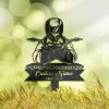 DINOZOZO Personalized Memorial Stake Welder Grave Marker Welder Sympathy Gifts Custom Metal Signs1