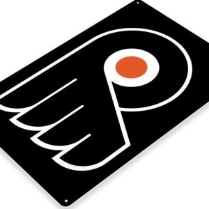 DINOZOZO Philadelphia Flyers Tin Sign Hockey NHL Gift for Fans Custom Metal Signs