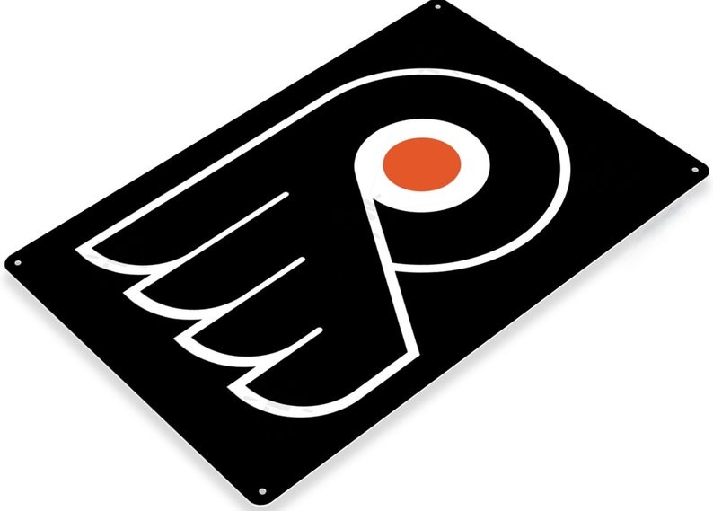 DINOZOZO Philadelphia Flyers Tin Sign Hockey NHL Gift for Fans Custom Metal Signs