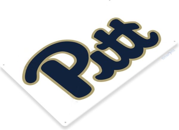 DINOZOZO Pitt Panthers Tin Sign College Football NCAA Gift for Fans Custom Metal Signs