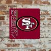 DINOZOZO San Francisco 49ers Football Metal Sign Gift for Fans Man Cave Decor Custom Metal Signs1