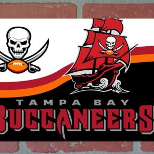 DINOZOZO Tampa Bay Buccaneers Football Gift for Fans Man Cave Decor Custom Metal Signs