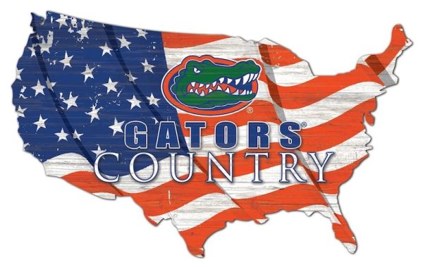Florida Gators USA Country Flag Metal Sign University Of Florida Athletics Signs Gift for Fans Custom Metal Signs