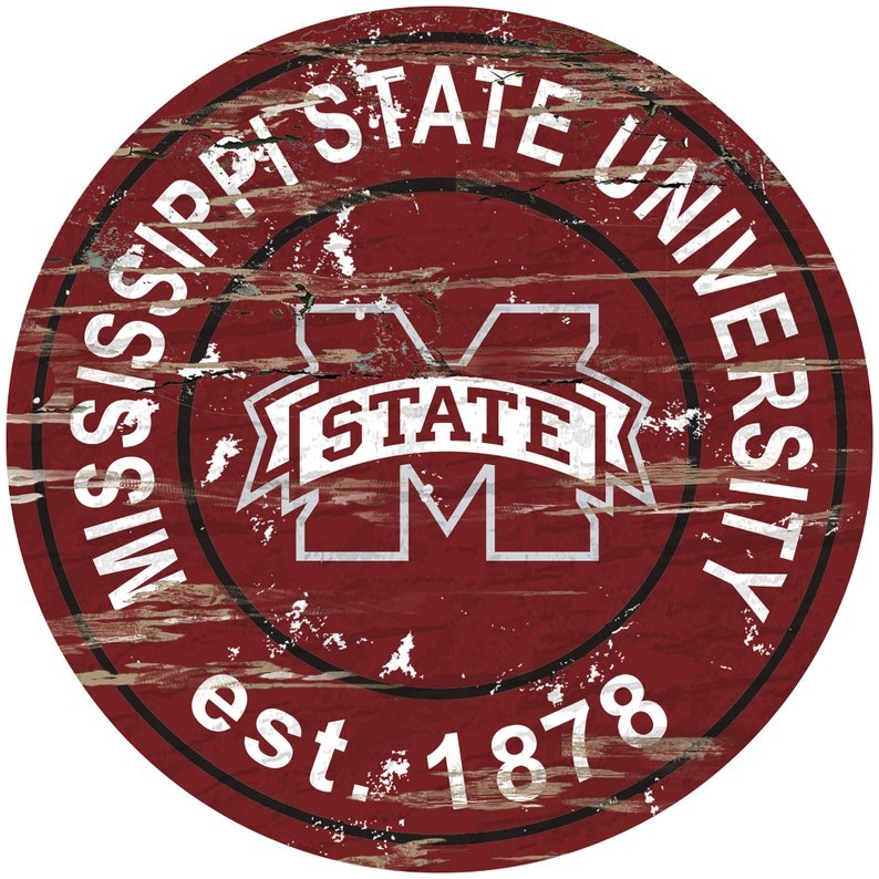 Mississippi State University EST.1878 Classic Metal Sign Mississippi State Bulldogs Signs Gift for Fans Custom Metal Signs