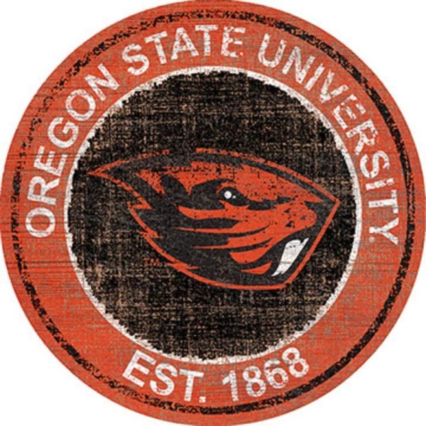 Oregon State University EST.1868 Classic Metal Sign Oregon State Beavers Signs Gift for Fans Custom Metal Signs