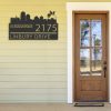 Personalized Albuquerque City Skyline Metal Address Sign House Number Plaque Realtor Closing Gift Custom Metal Sign3