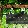 Personalized Charlotte City Skyline Metal Address Sign House Number Plaque Realtor Closing Gift Custom Metal Sign2