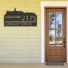 Personalized Colorado Springs City Skyline Metal Address Sign House Number Plaque Realtor Closing Gift Custom Metal Sign3