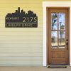 Personalized Milwaukee City Skyline Metal Address Sign House Number Plaque Realtor Closing Gift Custom Metal Sign3