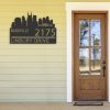 Personalized Nashville City Skyline Metal Address Sign House Number Plaque Realtor Closing Gift Custom Metal Sign3