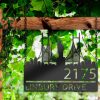 Personalized New York Statue of Liberty Metal Address Sign House Number Plaque Realtor Closing Gift Custom Metal Sign2