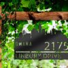 Personalized Omaha City Skyline Metal Address Sign House Number Plaque Realtor Closing Gift Custom Metal Sign2