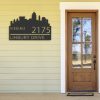 Personalized Virginia City Skyline Metal Address Sign House Number Plaque Realtor Closing Gift Custom Metal Sign3