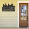 Personalized Wichita City Skyline Metal Address Sign House Number Plaque Realtor Closing Gift Custom Metal Sign3