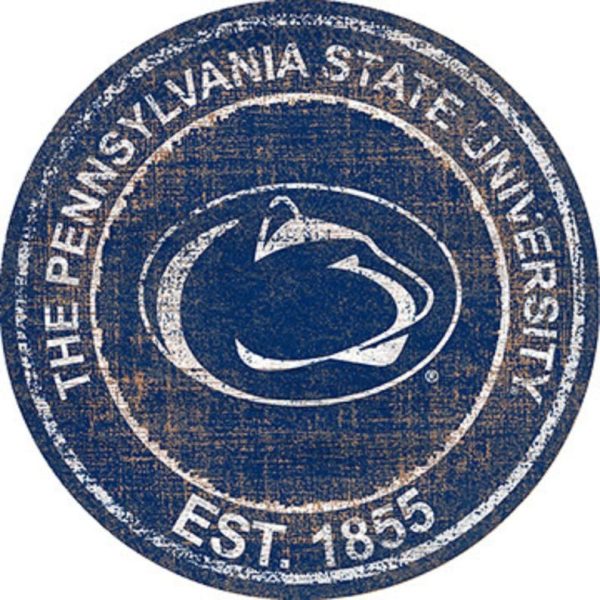 The Pennsylvania State University EST.1855 Classic Metal Sign Penn State Nittany Lions Signs Gift for Fans Custom Metal Signs