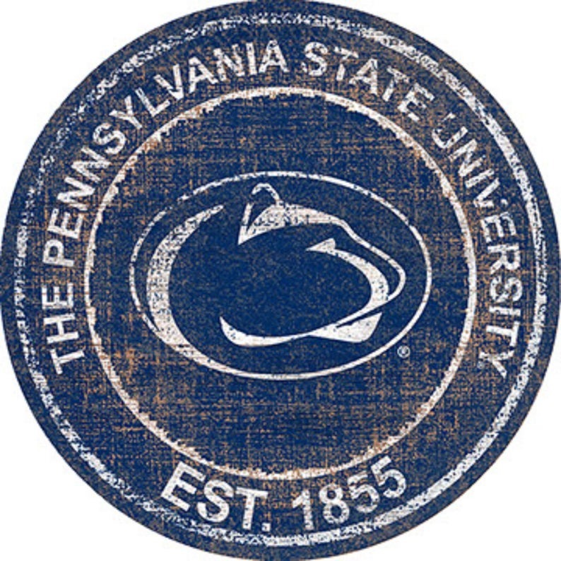 The Pennsylvania State University EST.1855 Classic Metal Sign Penn State Nittany Lions Signs Gift for Fans Custom Metal Signs 1
