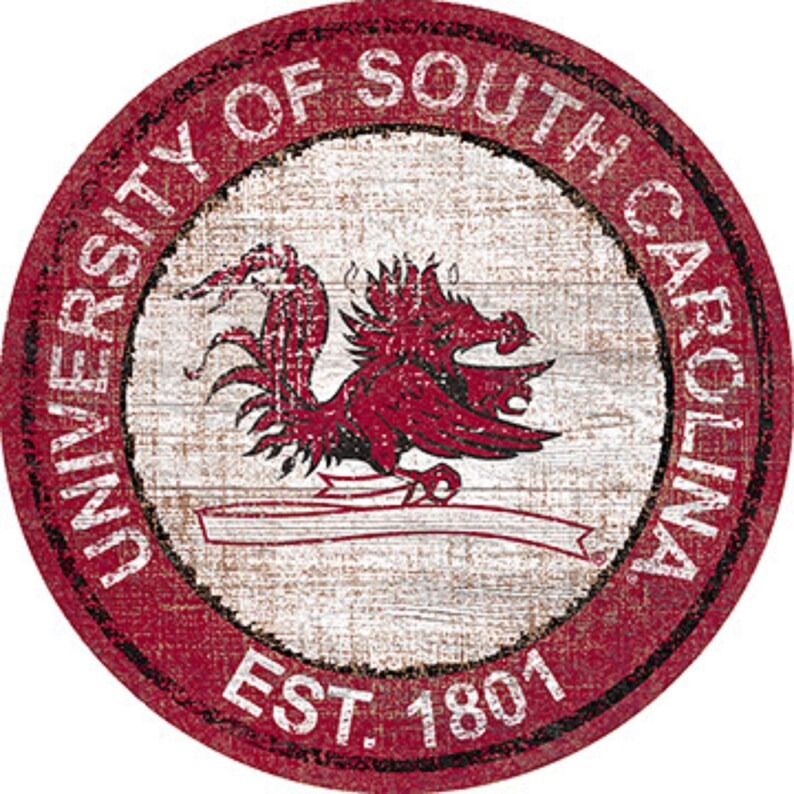 University Of South Carolina EST.1801 Classic Metal Sign South Carolina Gamecocks Signs Gift for Fans Custom Metal Signs 1