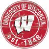 University Of Wisconsin EST.1848 Classic Metal Sign Wisconsin Badgers Signs Gift for Fans Custom Metal Signs 1