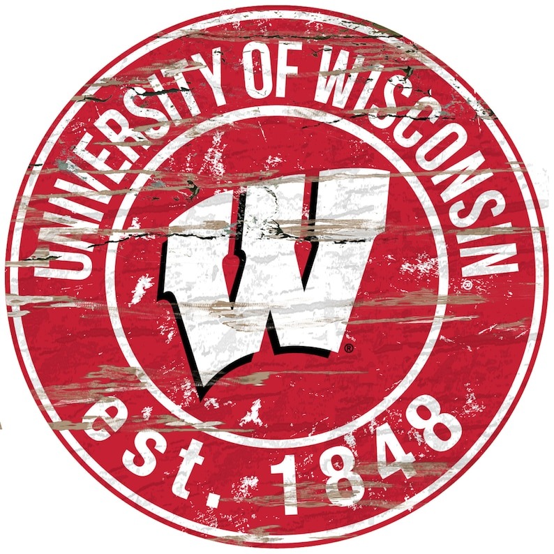 University Of Wisconsin EST.1848 Classic Metal Sign Wisconsin Badgers Signs Gift for Fans Custom Metal Signs 1