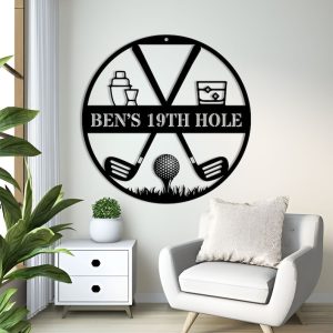 DINOZOZO 19th Hole Golf Custom Metal Signs2