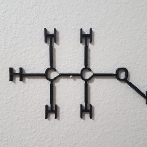 DINOZOZO Alcohol Molecule Science Art Chemistry Art Custom Metal Signs2