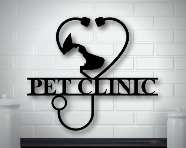DINOZOZO Animal Care Vet House Veterinarian Doctor Business Custom Metal Signs