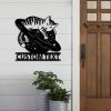 DINOZOZO Astronaut Cat Moon Universe V1 Address Sign House Number Plaque Custom Metal Signs2